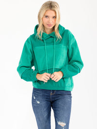 WOMEN'S LONG SLEEVE HOODED PULLOVER SWEATER