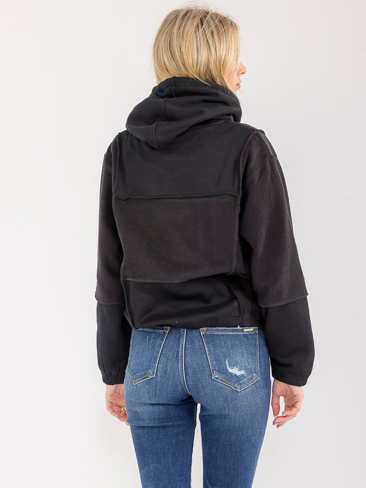 WOMEN'S LONG SLEEVE HOODED PULLOVER SWEATER