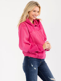 WOMEN'S LONG SLEEVE HOODED PULLOVER SWEATER