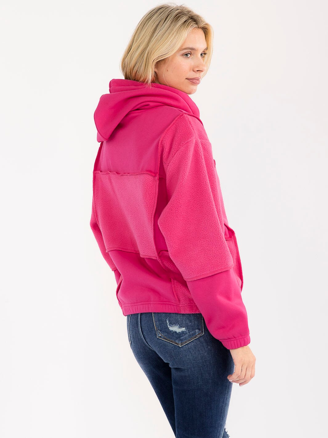 WOMEN'S LONG SLEEVE HOODED PULLOVER SWEATER