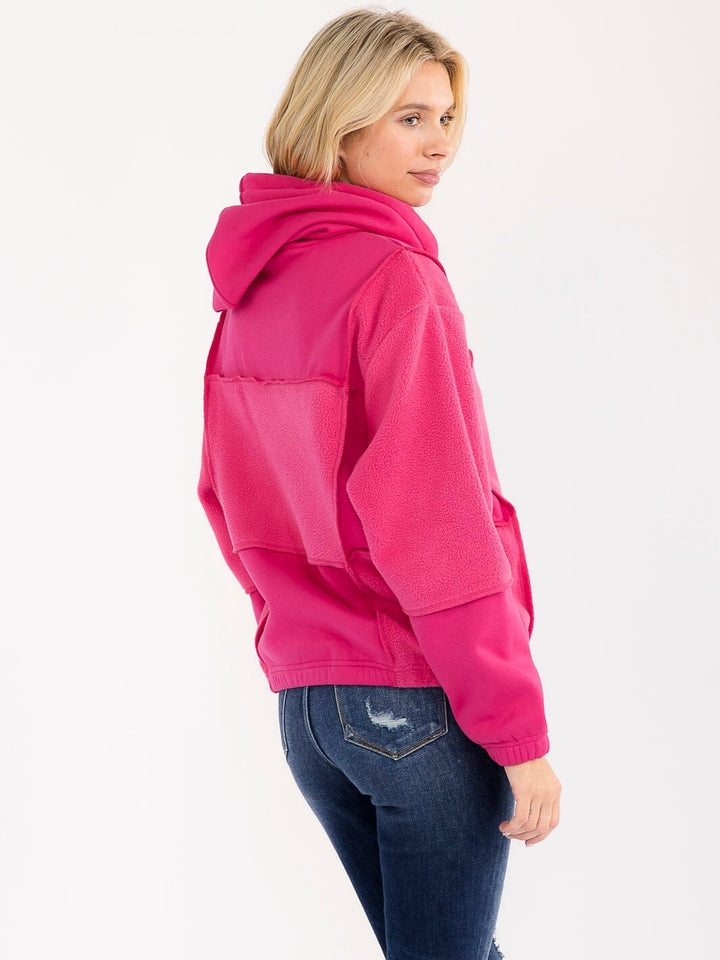 WOMEN'S LONG SLEEVE HOODED PULLOVER SWEATER