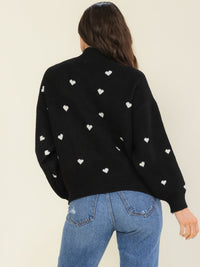 WOMEN'S LONG SLEEVE I LOVE CHRISTMAS PULLOVER SWEATER