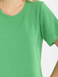 WOMEN'S SHORT SLEEVE SOLID TOP