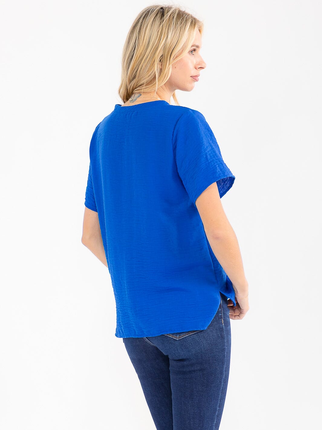 WOMEN'S SHORT SLEEVE SOLID TOP