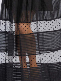 WOMEN'S LONG SLEEVE BUTTON UP MESH MAXI DRESS