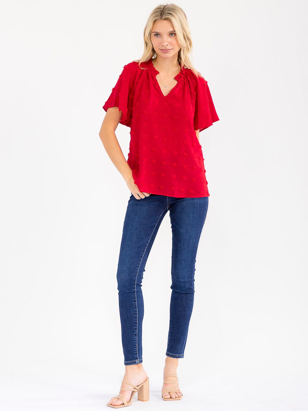 WOMEN'S SHORT SLEEVE SOLID TOP (Copy)