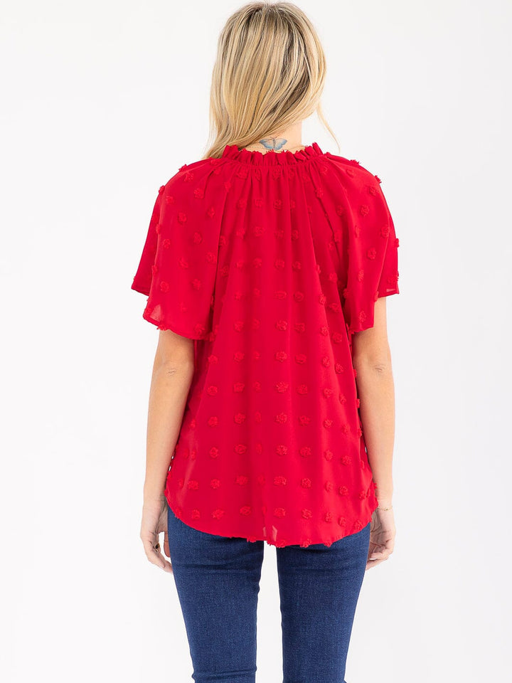 WOMEN'S SHORT SLEEVE SOLID TOP (Copy)