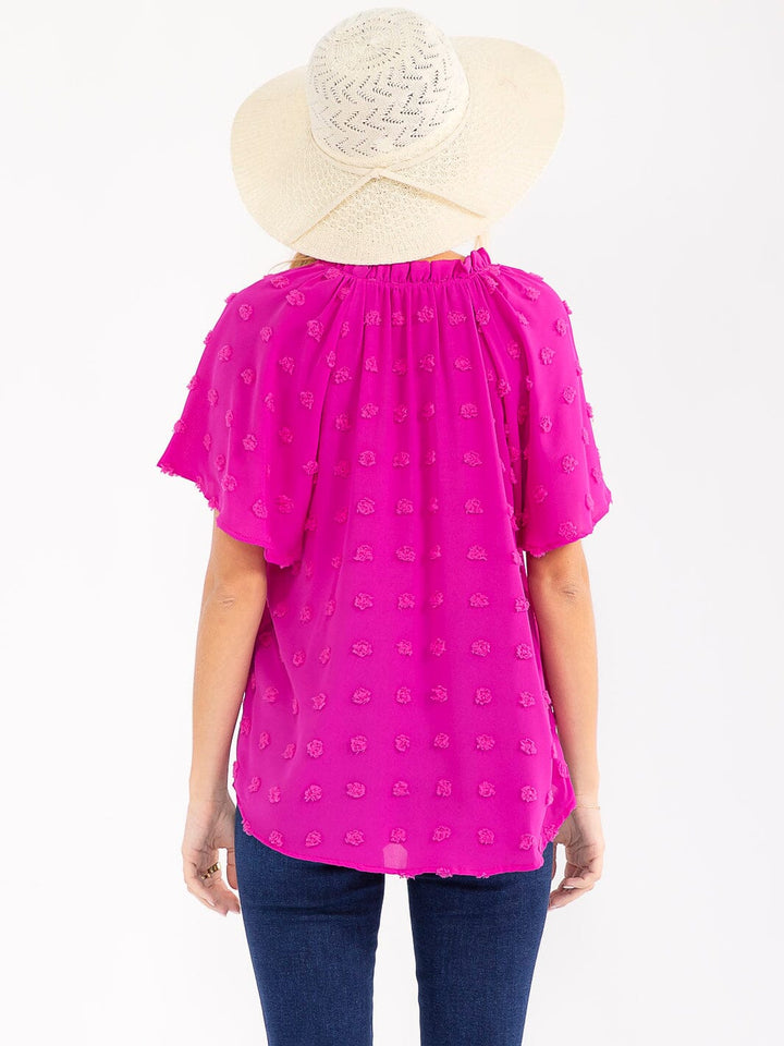 WOMEN'S SHORT SLEEVE SOLID TOP (Copy)