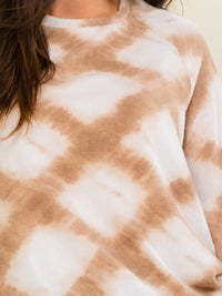 ENTRO WOMEN'S LONG SLEEVE TIE DYE TOP