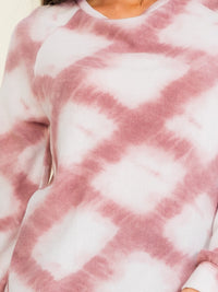 ENTRO WOMEN'S LONG SLEEVE TIE DYE TOP