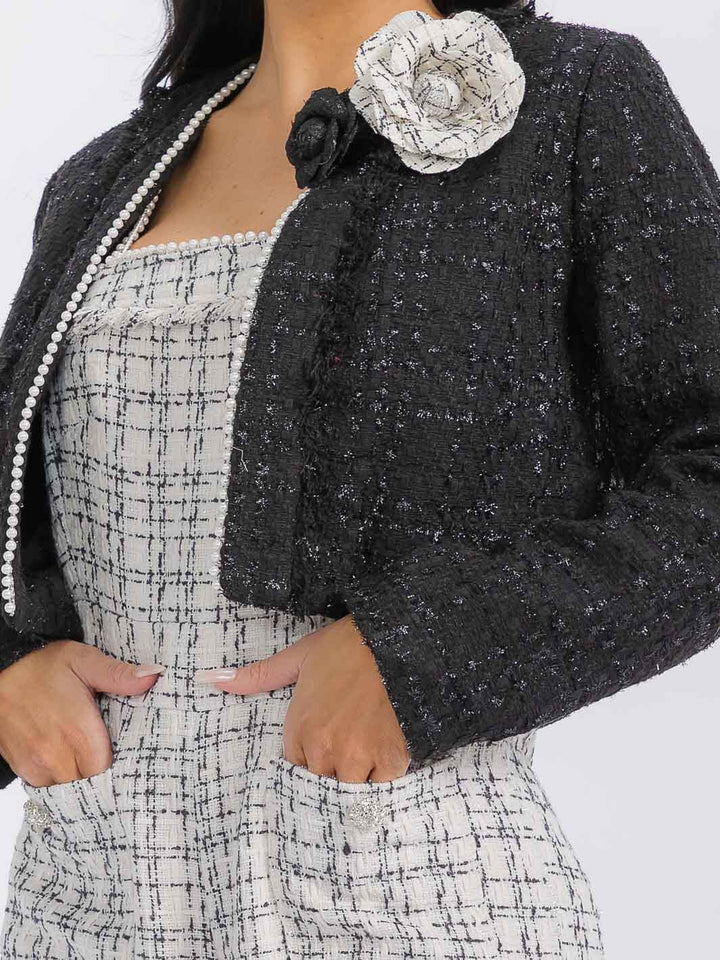 WOMEN'S LONG SLEEVE BLAZER & WIDE LEG JUMPSUIT 2PC. SET