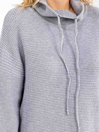 WOMEN'S LONG SLEEVE TURTLE NECK KNIT PULLOVER SWEATER