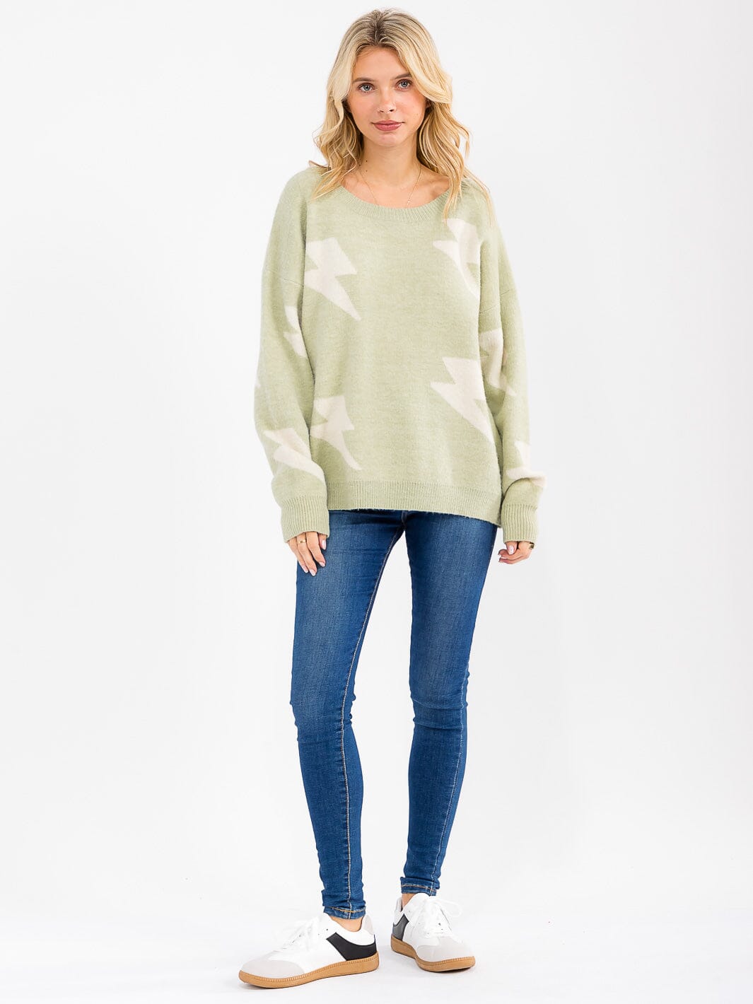 WOMEN'S LONG SLEEVE OVERSIZED PULLOVER SWEATER