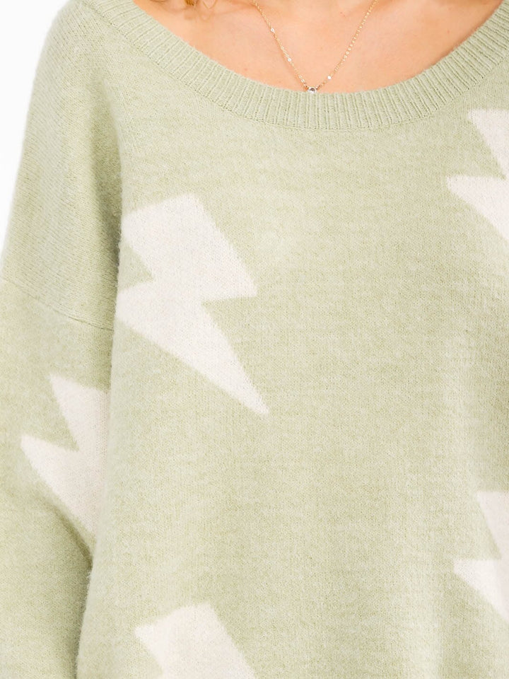 WOMEN'S LONG SLEEVE OVERSIZED PULLOVER SWEATER