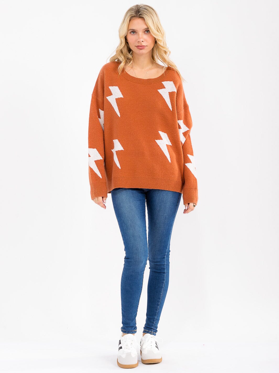 WOMEN'S LONG SLEEVE OVERSIZED PULLOVER SWEATER