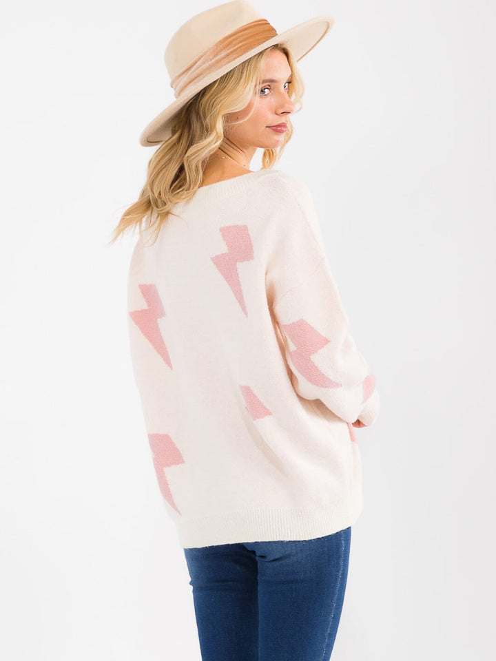 WOMEN'S LONG SLEEVE OVERSIZED PULLOVER SWEATER