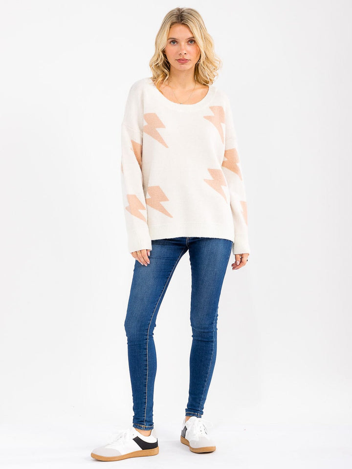 WOMEN'S LONG SLEEVE OVERSIZED PULLOVER SWEATER