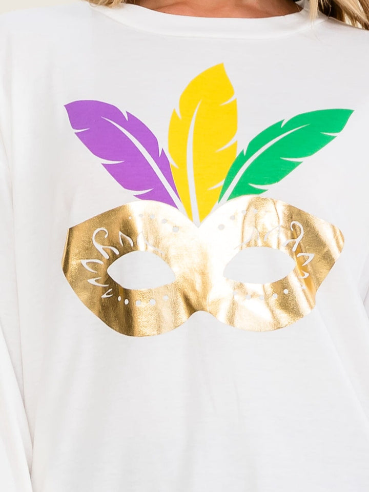WOMEN'S LONG SLEEVE GRAPHIC TOP