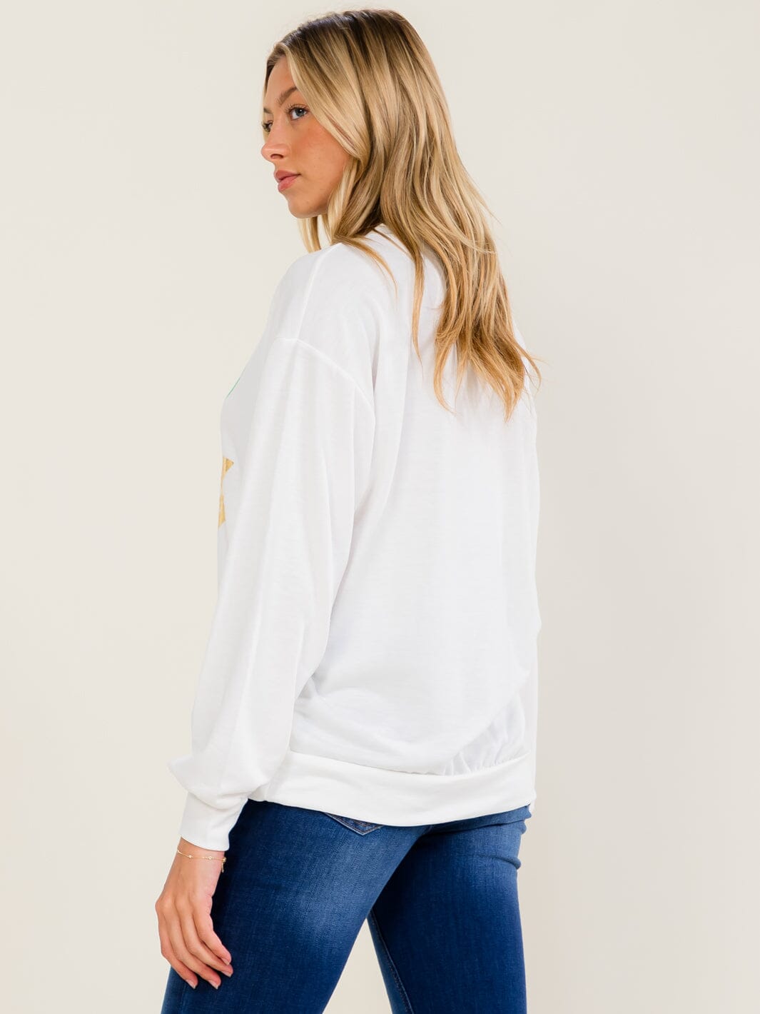 WOMEN'S LONG SLEEVE GRAPHIC TOP