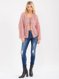 WOMEN'S LONG SLEEVE OPEN FRONT CARDIGAN