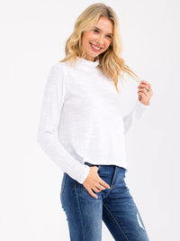 WOMEN'S LONG SLEEVE TURTLE NECK TOP
