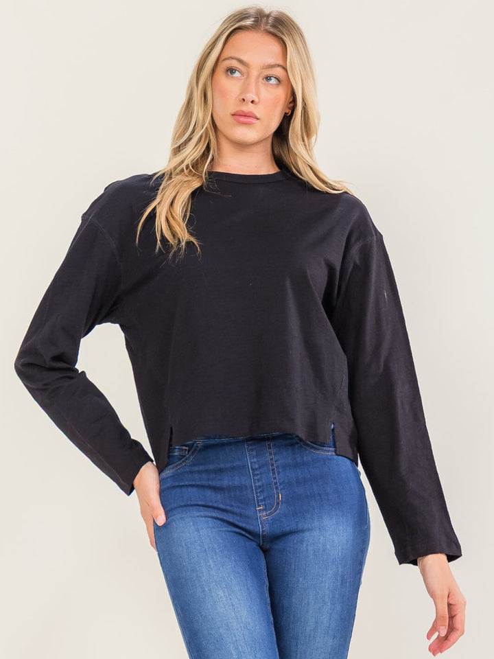 WOMEN'S LONG SLEEVE BASIC TOP
