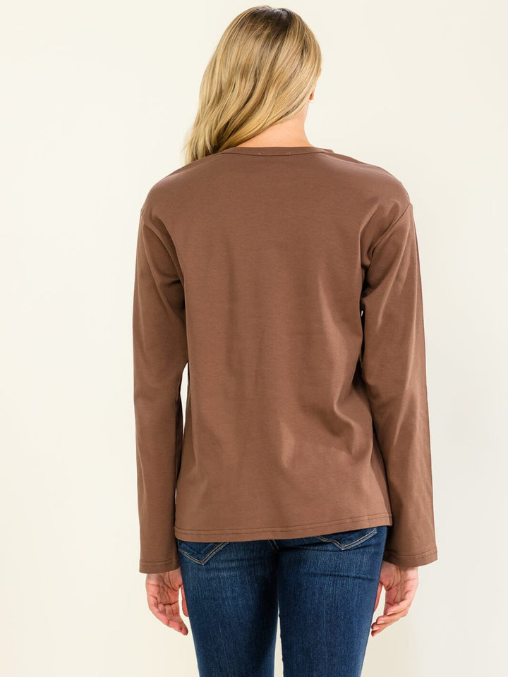 WOMEN'S LONG SLEEVE BASIC TOP