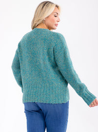 PLUS SIZE LONG SLEEVE PULLOVER SWEATER