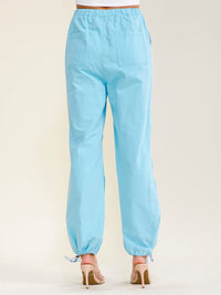 ********WOMEN'S ELASTIC WAIST FRONT POCKETS ADJUSTABLE LEGS PANTS