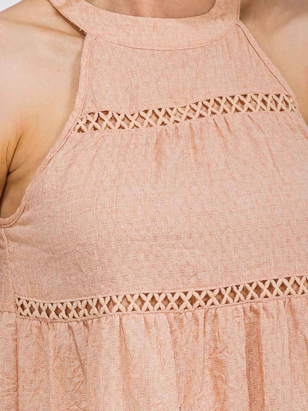 WOMEN'S SLEEVELESS TIERED TUNIC MINI DRESS