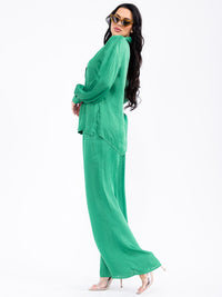 WOMEN'S LONG SLEEVE BUTTON UP BLOUSE