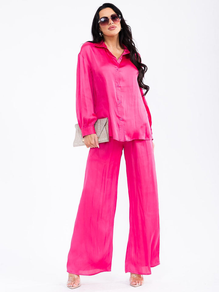 WOMEN'S LONG SLEEVE BUTTON UP BLOUSE