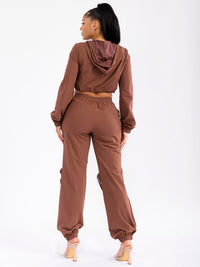 WOMEN'S LONG SLEEVE JACKET & BUTTON CLOSURE PANTS 2PC. SET
