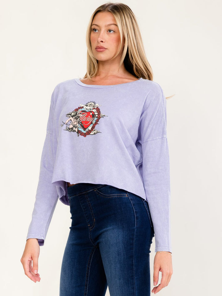 WOMEN'S LONG SLEEVE ALWAYS GRAPHIC TOP