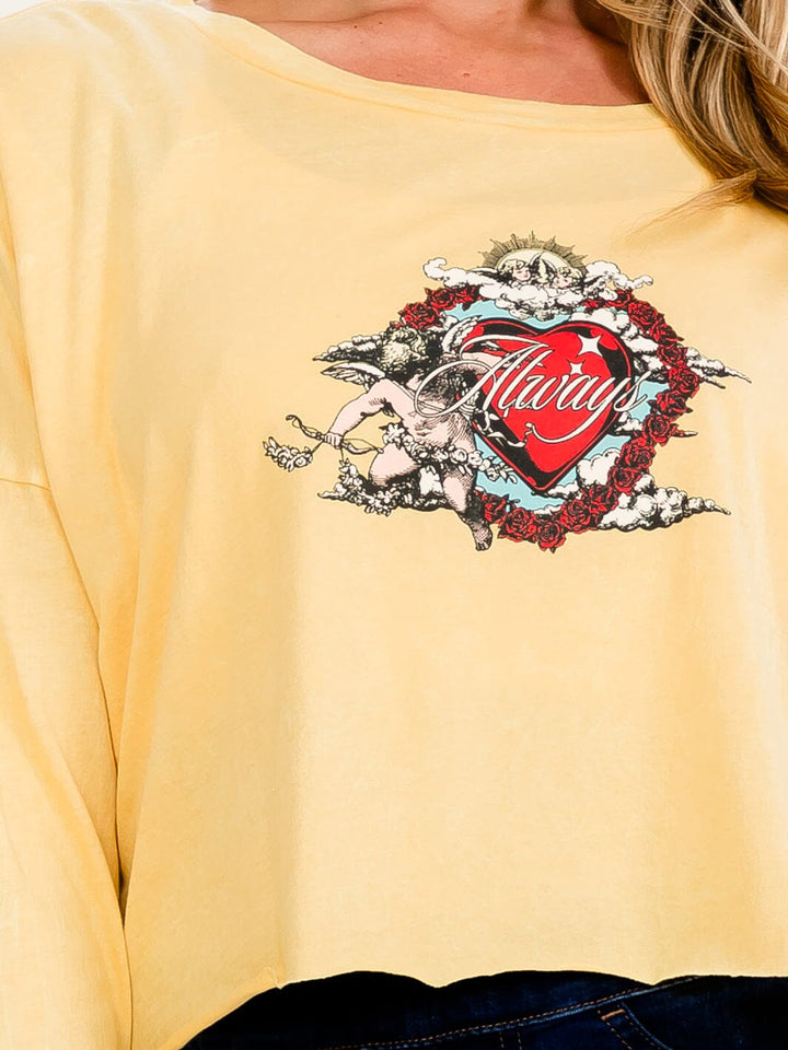 WOMEN'S LONG SLEEVE ALWAYS GRAPHIC TOP