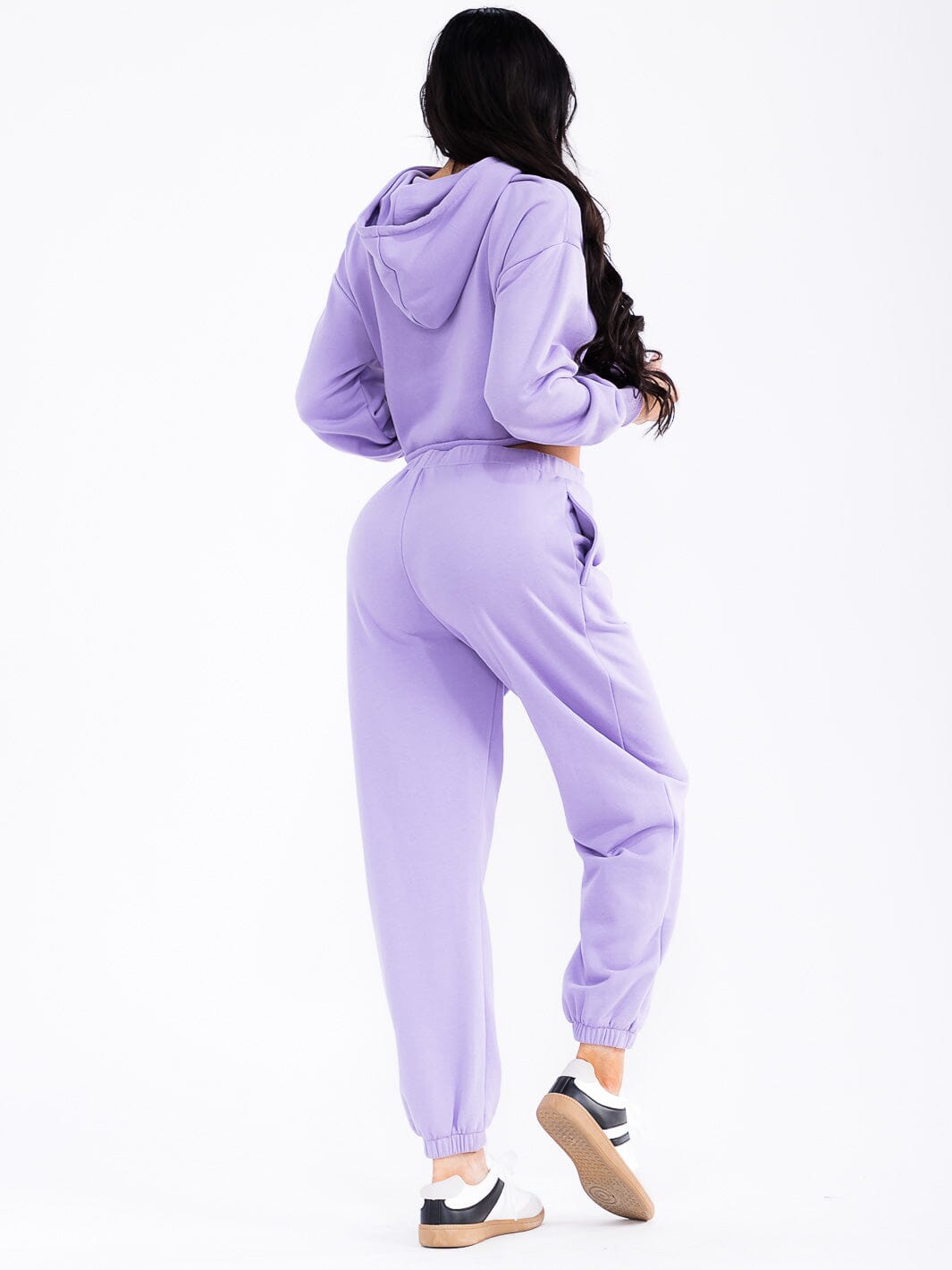 WOMEN'S HOODED PULLOVER SWEATER & ELASTIC WAIST PANTS GRAPHIC 2PC. SET