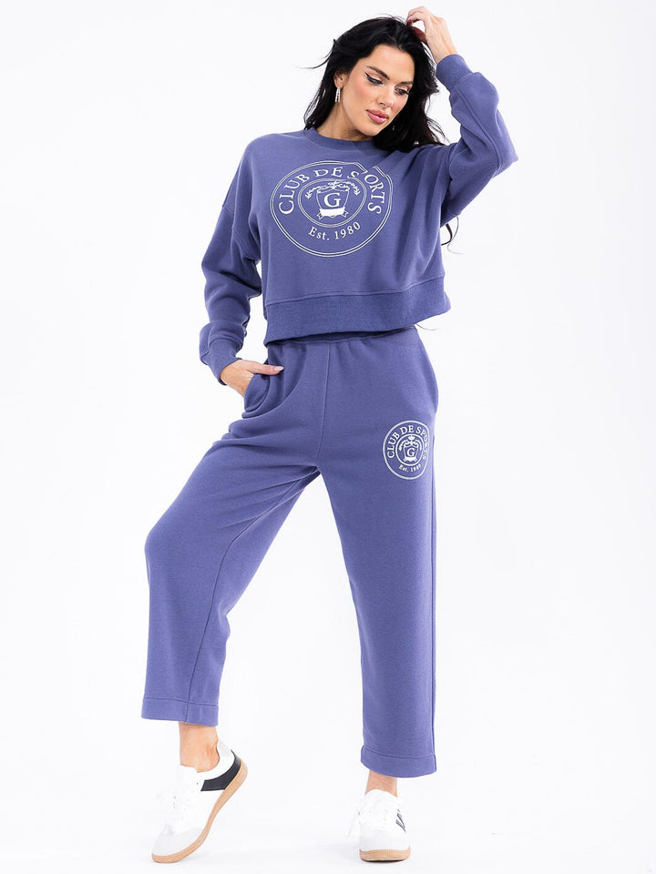 WOMEN'S PULLOVER SWEATER & ELASTIC WAIST PANTS GRAPHIC 2PC. SET