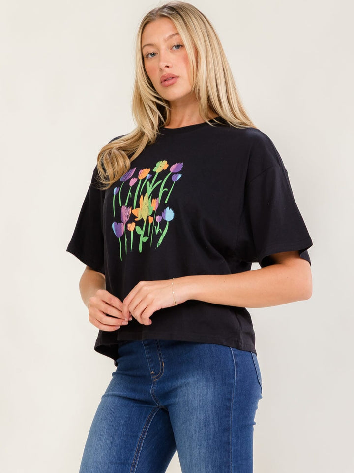 WOMEN'S SHORT SLEEVE GRAPHIC T-SHIRT