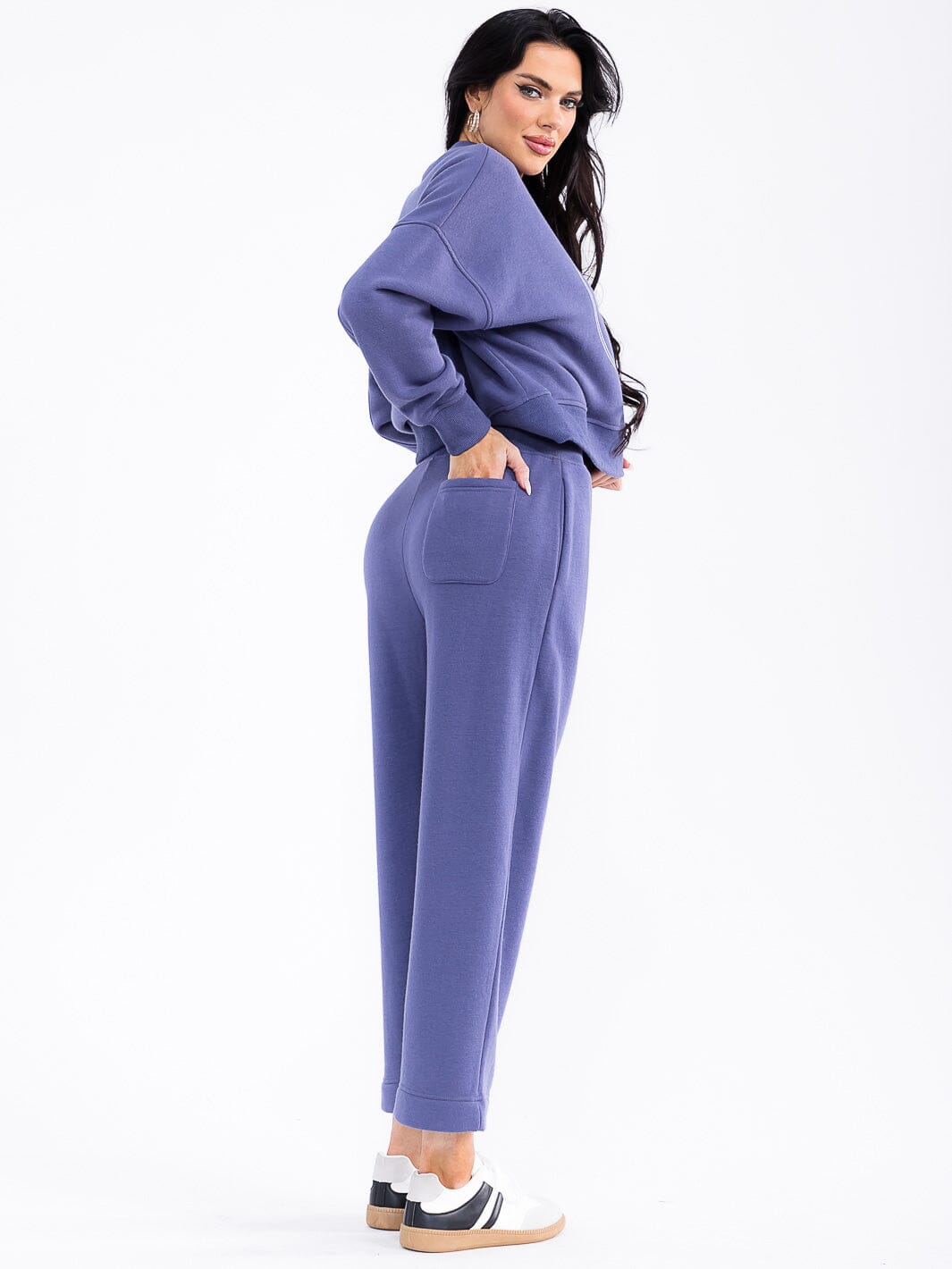 WOMEN'S PULLOVER SWEATER & ELASTIC WAIST PANTS GRAPHIC 2PC. SET