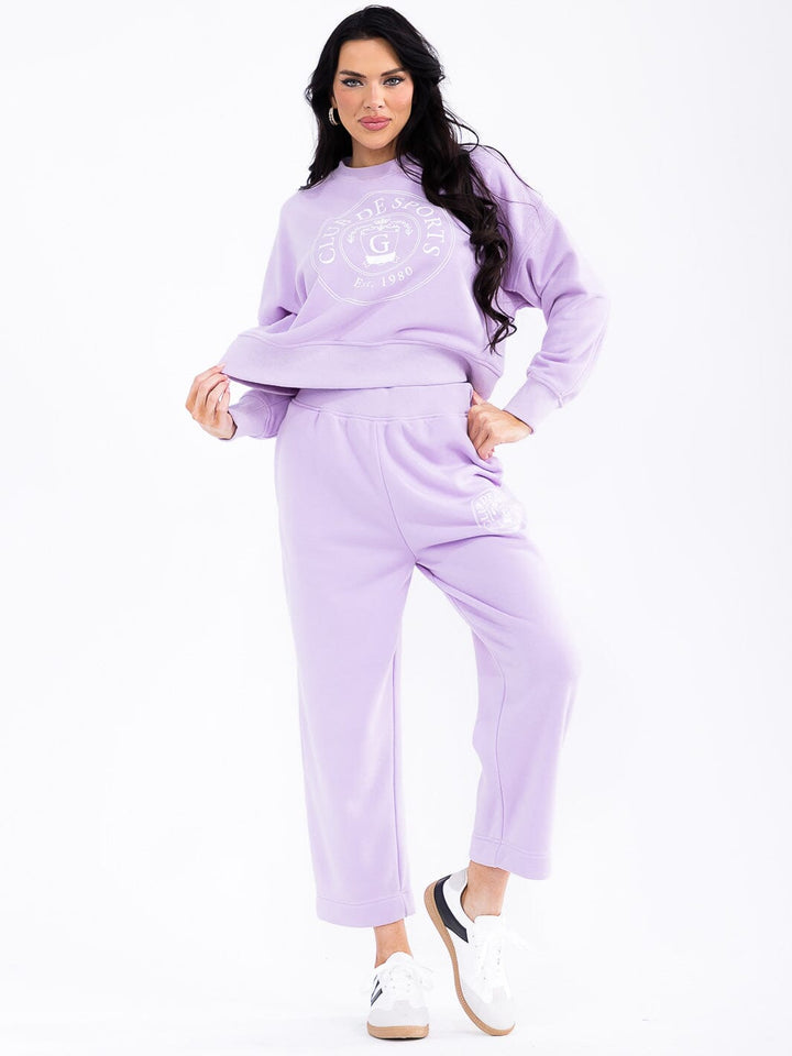 WOMEN'S PULLOVER SWEATER & ELASTIC WAIST PANTS GRAPHIC 2PC. SET