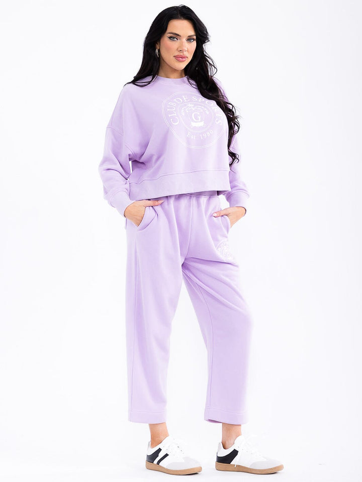 WOMEN'S PULLOVER SWEATER & ELASTIC WAIST PANTS GRAPHIC 2PC. SET