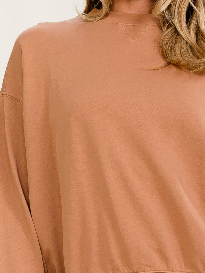 WOMEN'S LONG SLEEVE SOLID PULLOVER SWEATER