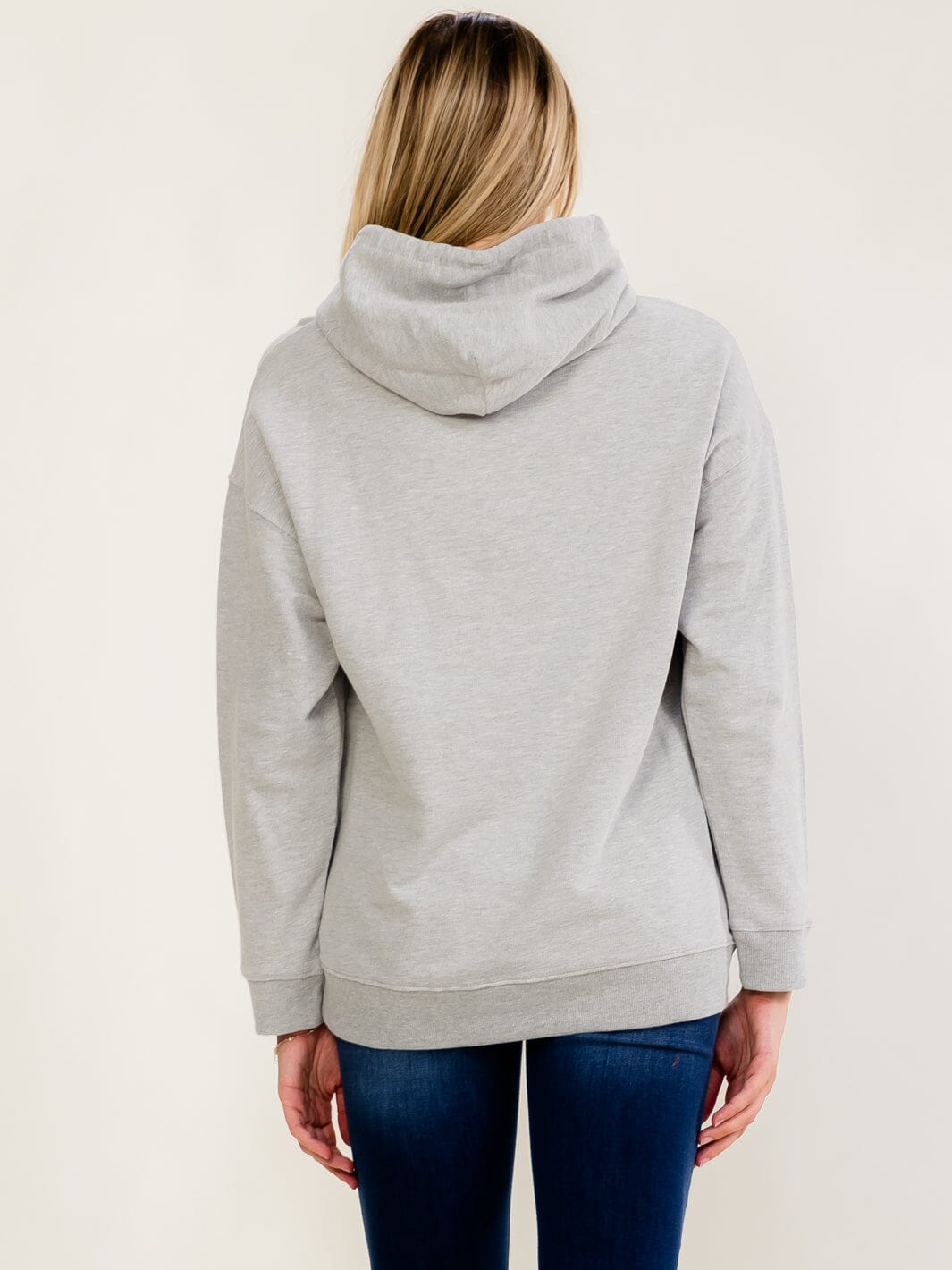 WOMEN'S LONG SLEEVE LONDON PULLOVER HOODED SWEATER
