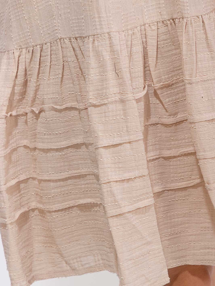 WOMEN'S SHORT SLEEVE BUTTON UP FRONT POCKETS LOOSE FIT MIDI DRESS