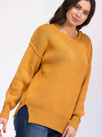WOMEN'S LONG SLEEVE PULLOVER KNIT SWEATER