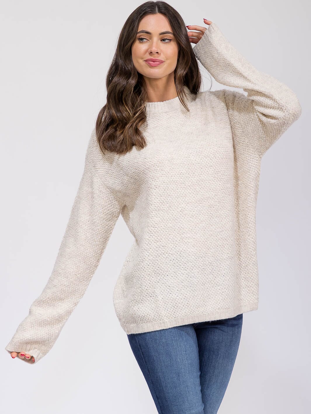 WOMEN'S LONG SLEEVE PULLOVER SWEATER