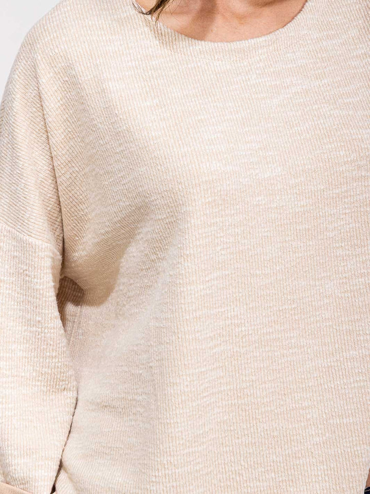 WOMEN'S 3/4 SLEEVE LOOSE FIT BLOUSE