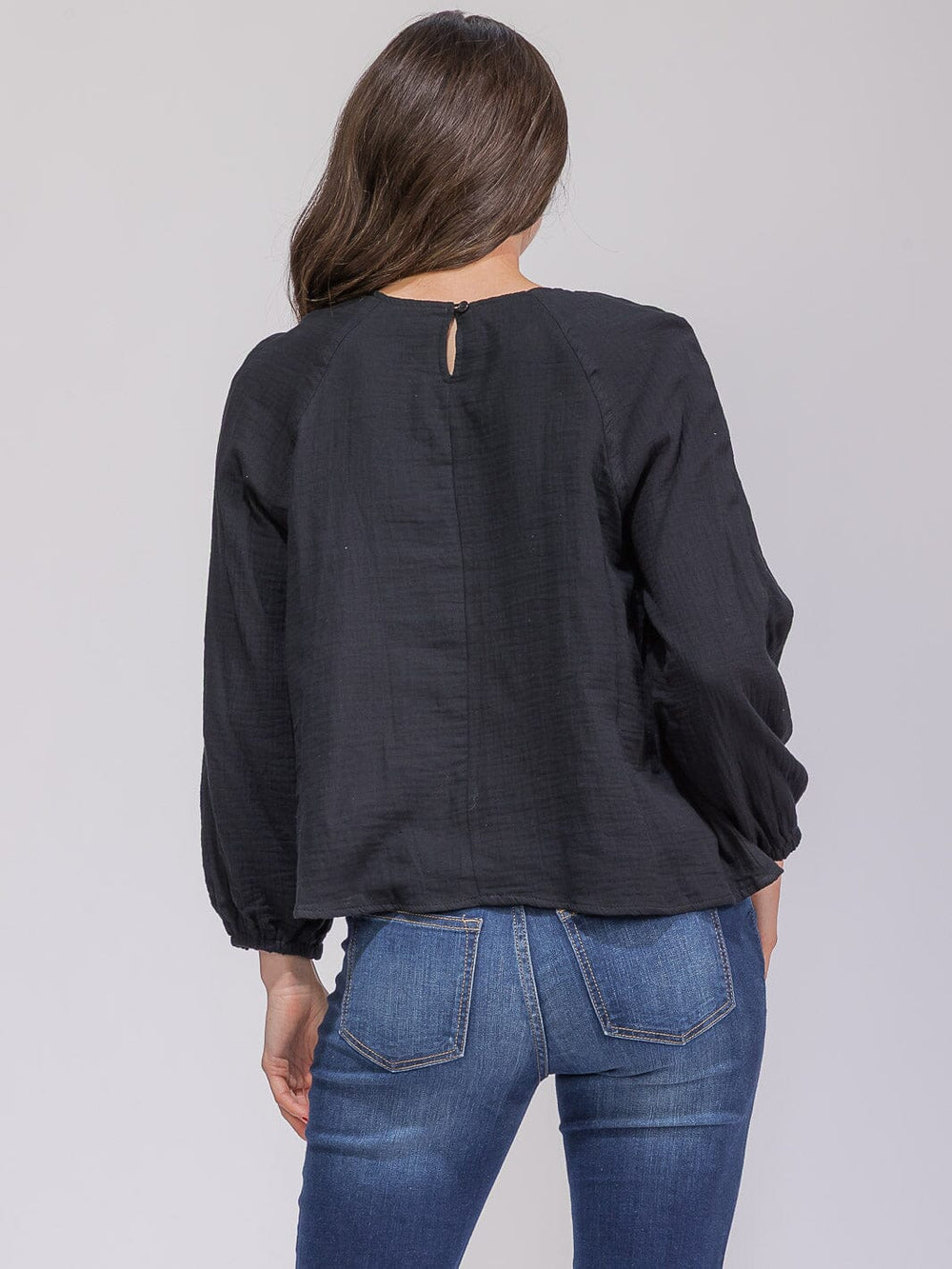 WOMEN'S LONG SLEEVE LOOSE FIT TUNIC TOP