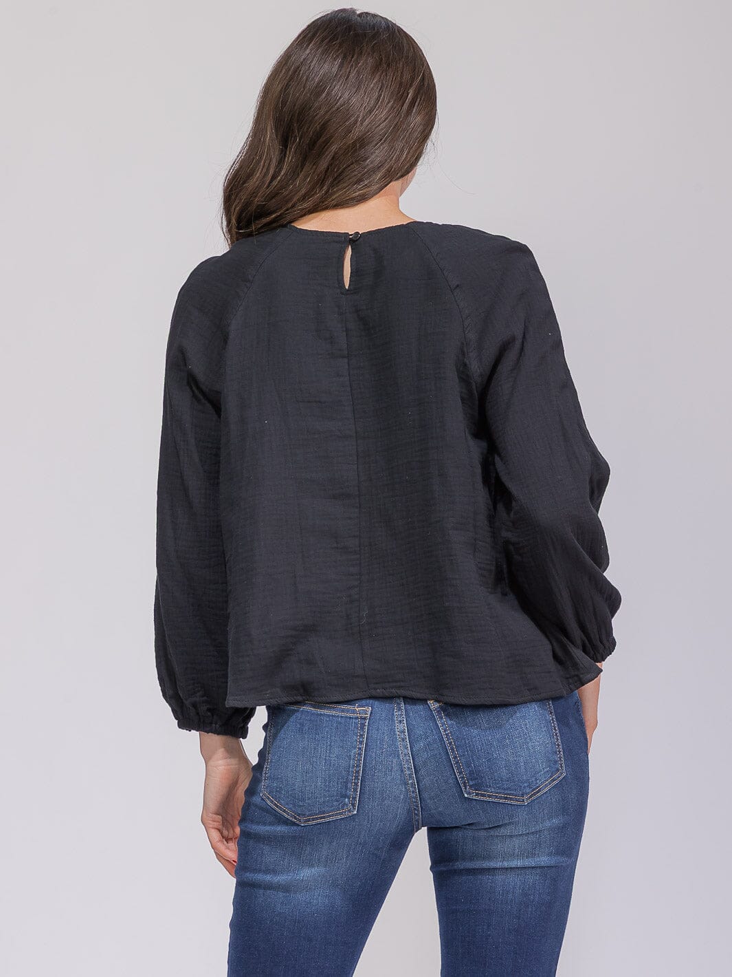 WOMEN'S LONG SLEEVE LOOSE FIT TUNIC TOP