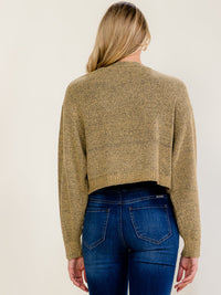 WOMEN'S LONG SLEEVE OPEN FRONT CARDIGAN